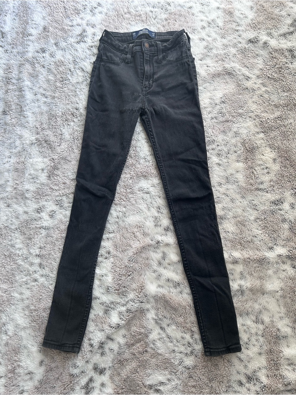 Hollister Black Junior’s Skinny High Rise Jean Legging Size 00R